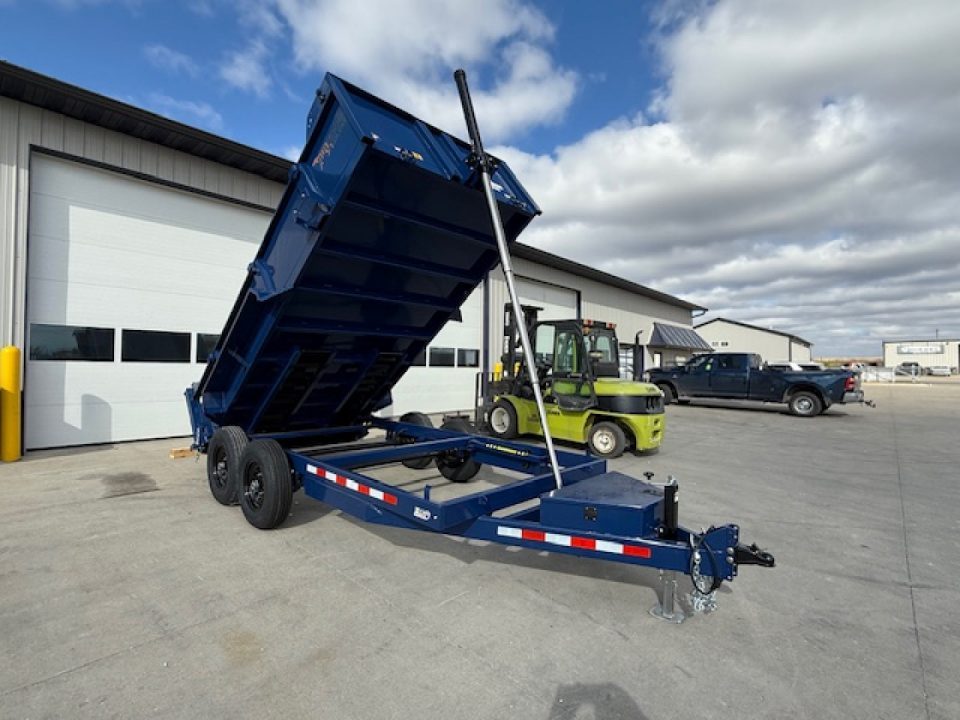 New 2027 Watchdog Trailers Blue 7'x14' 14k Bird Dog Dump Trailer