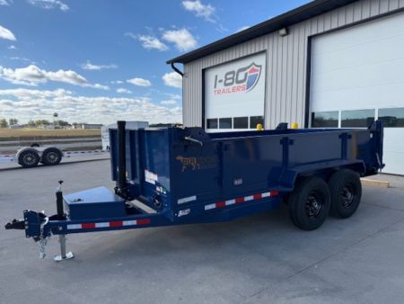 New 2027 Watchdog Trailers Blue 7'x14' 14k Bird Dog Dump Trailer