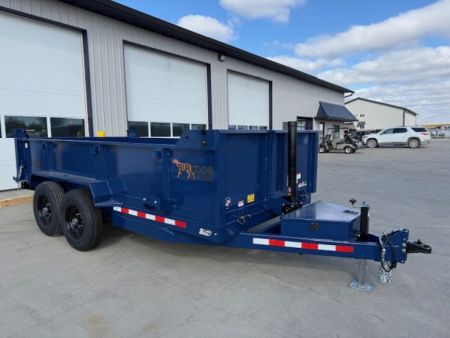 New 2027 Watchdog Trailers Blue 7'x14' 14k Bird Dog Dump Trailer