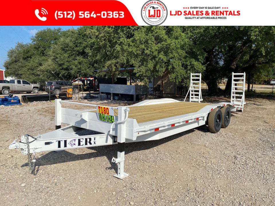 New 2026 Tiger - 102" X 24' Drive Over Fender Equipment Trailer