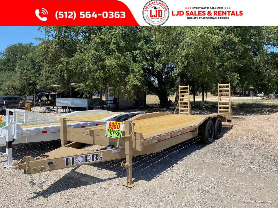 New 2026 Tiger Trailers 102  X 22' Equipment Trailer