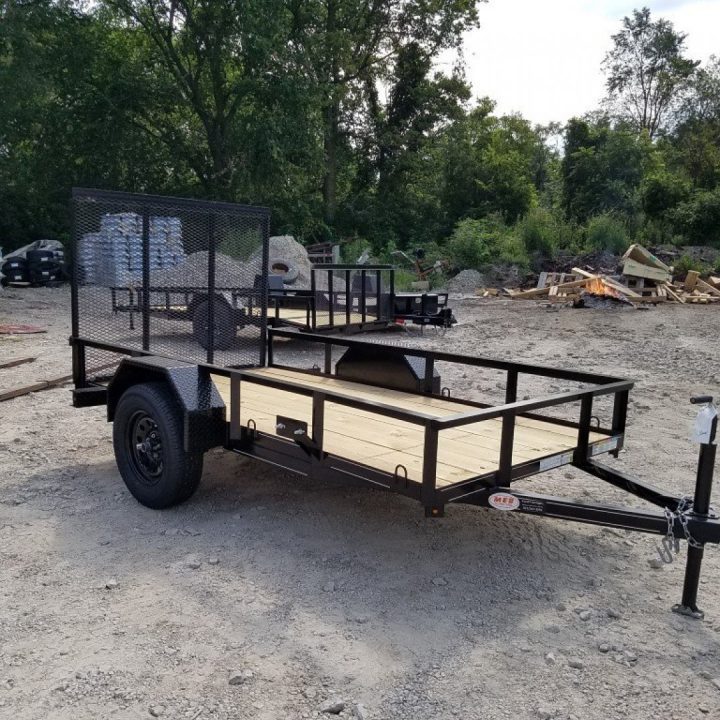 New 2026 MEB 5x10 Angle Iron Utility Trailer — 2,999 lb GVWR
