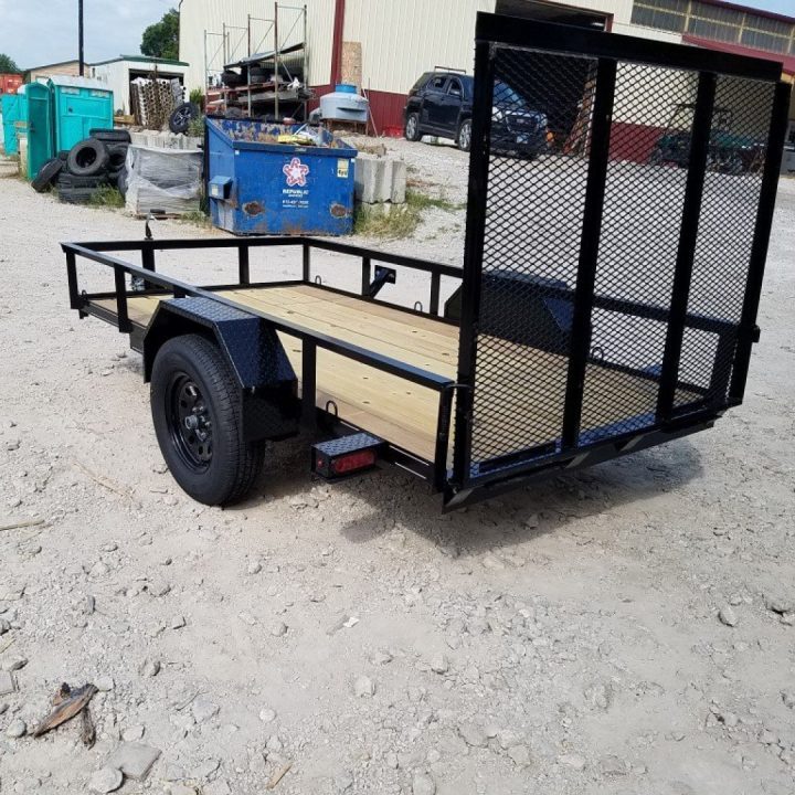 New 2026 MEB 5x10 Angle Iron Utility Trailer — 2,999 lb GVWR