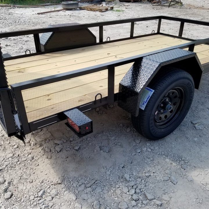 New 2026 MEB 5x10 Angle Iron Utility Trailer — 2,999 lb GVWR