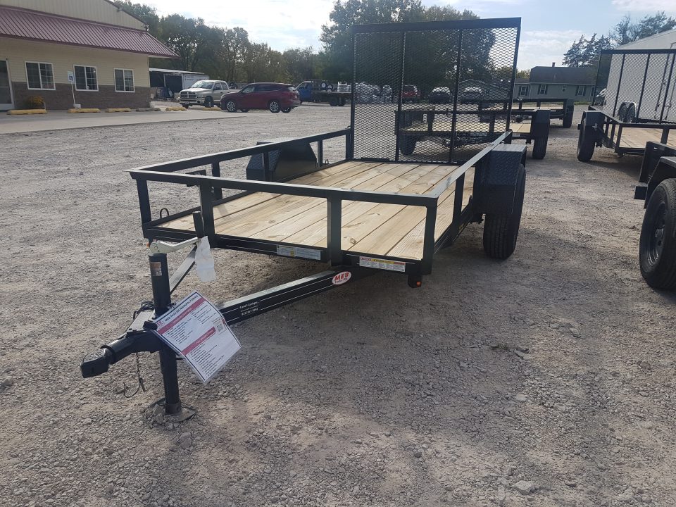 New 2026 MEB 5x10 Angle Iron Utility Trailer — 2,999 lb GVWR