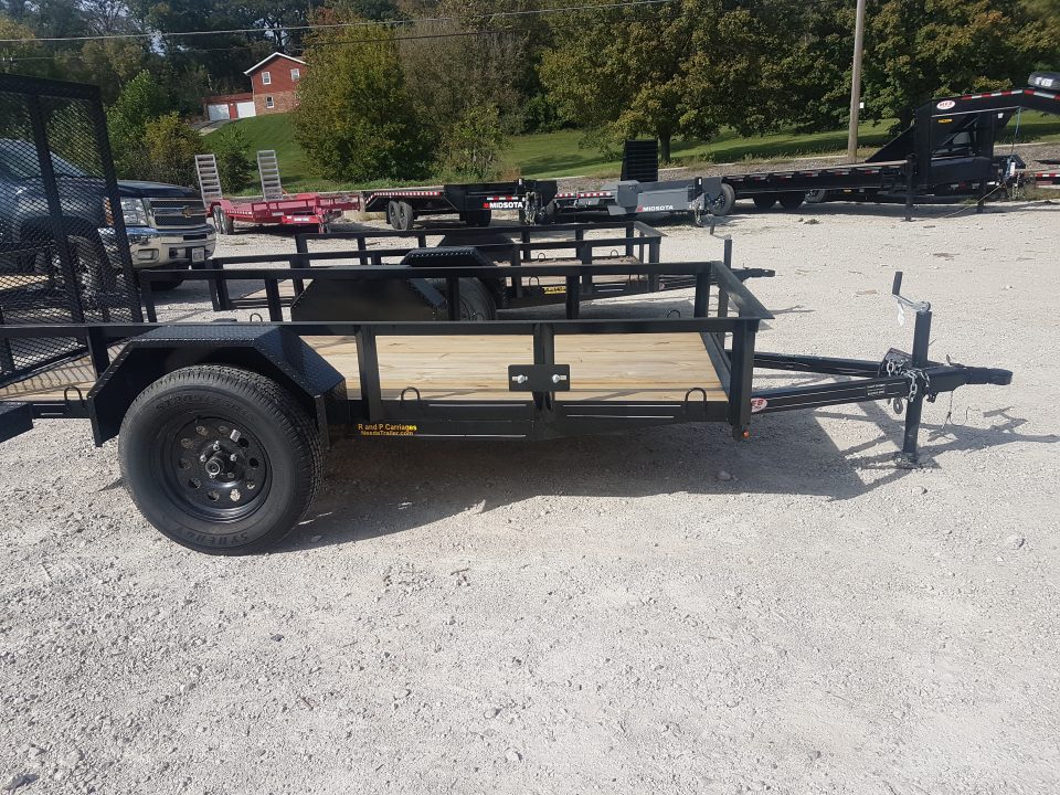 New 2026 MEB 5x10 Angle Iron Utility Trailer — 2,999 lb GVWR