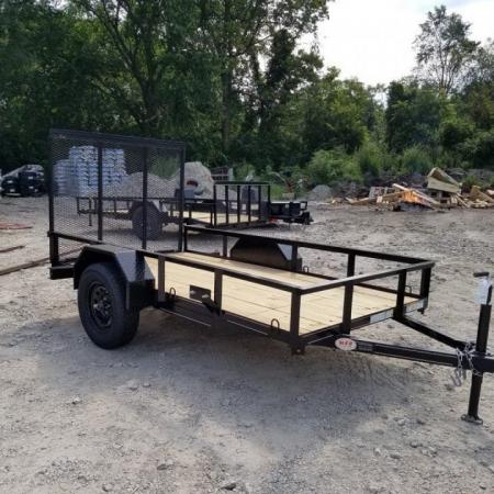 New 2026 MEB 5x10 Angle Iron Utility Trailer — 2,999 lb GVWR