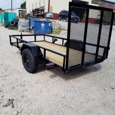 New 2026 MEB 5x10 Angle Iron Utility Trailer — 2,999 lb GVWR