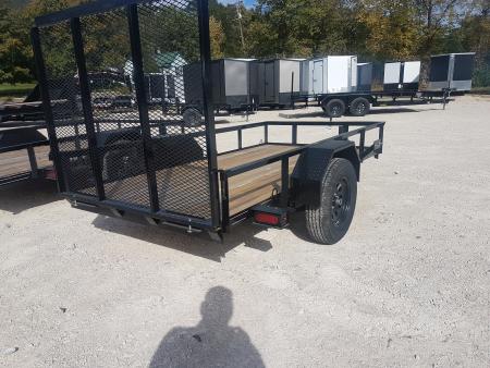 New 2026 MEB 5x10 Angle Iron Utility Trailer — 2,999 lb GVWR
