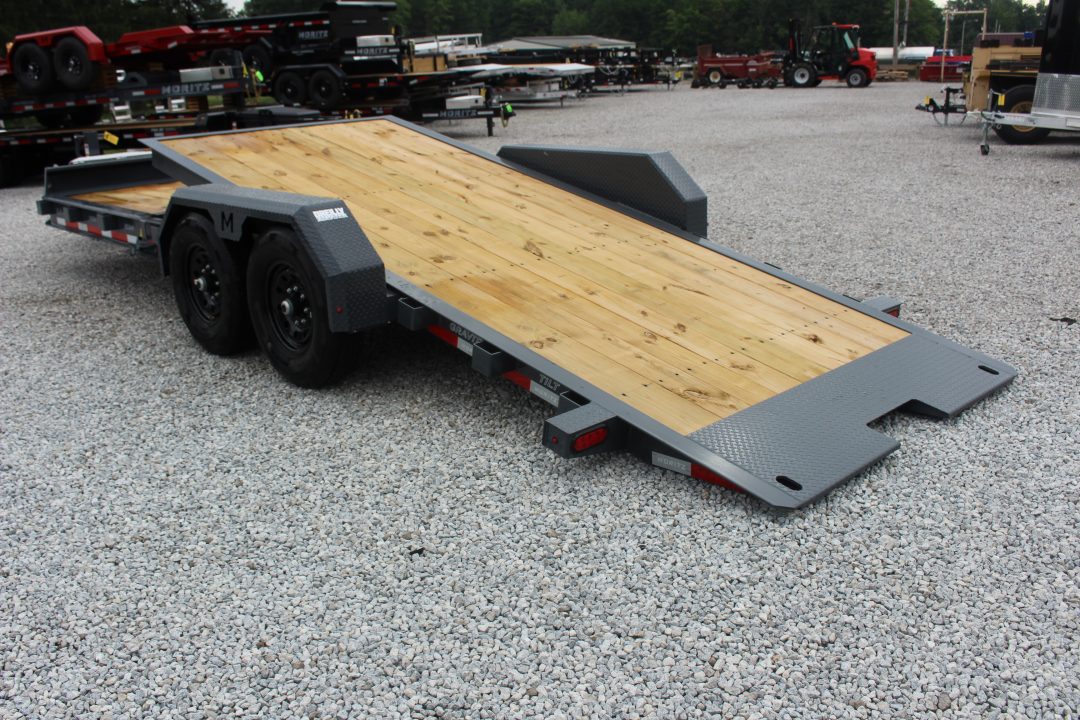 New 2027 Moritz 7' x 16' + 6' Low Pro - Gravity Tilt - Tilt Trailer - 14000# GVW