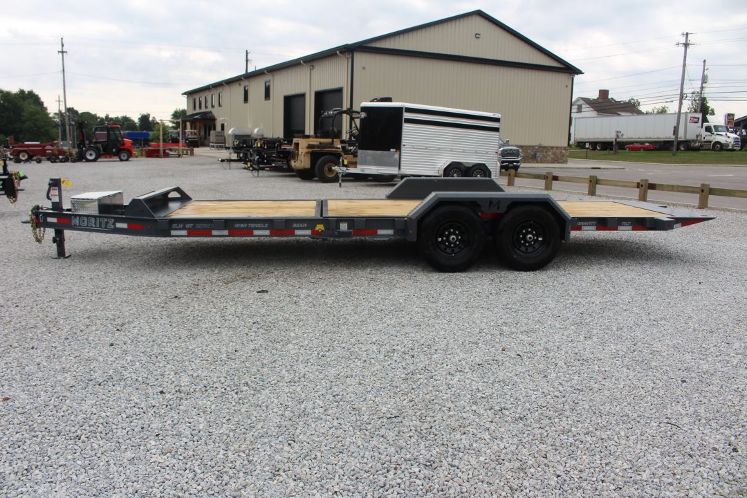 New 2027 Moritz 7' x 16' + 6' Low Pro - Gravity Tilt - Tilt Trailer - 14000# GVW