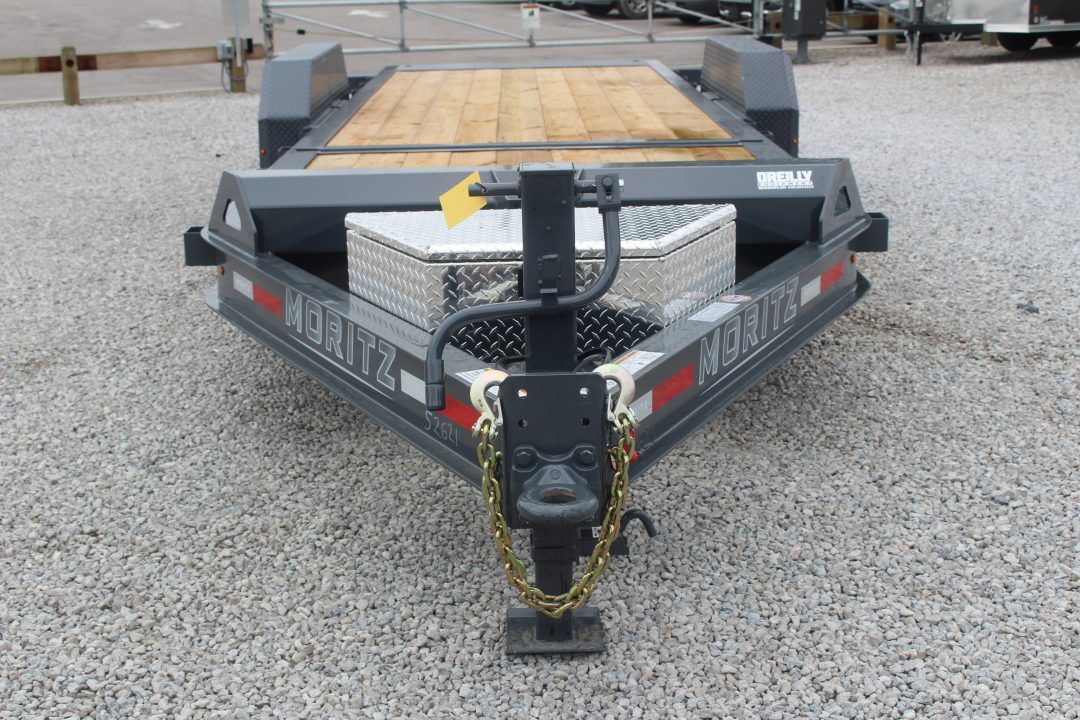 New 2027 Moritz 7' x 16' + 6' Low Pro - Gravity Tilt - Tilt Trailer - 14000# GVW