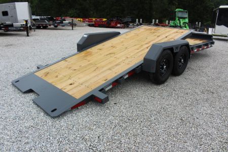 New 2027 Moritz 7' x 16' + 6' Low Pro - Gravity Tilt - Tilt Trailer - 14000# GVW