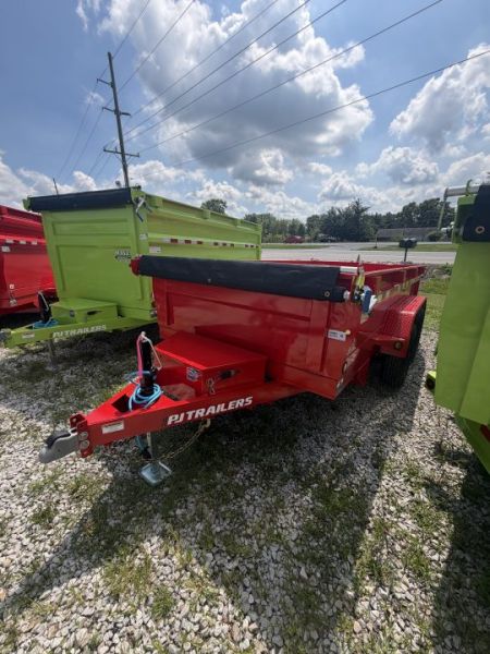 New 2027 PJ Trailer D3122 Dump Trailer 72X12 TA 24  SIDES (GVW:9990) RED