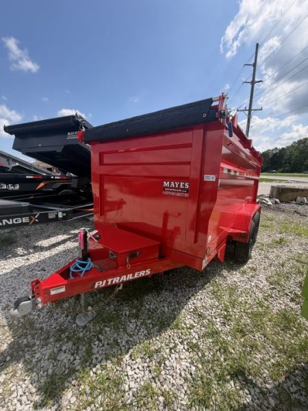 New 2027 PJ Trailer D3122 Dump Trailer 72X12 TA HIGH SIDES (GVW:9900) RED