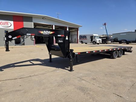 New 2027 H&H Trailers 102x20+5 Low Profile Dovetail Super Deluxe Ramps Gooseneck 15K Equipment Trailer