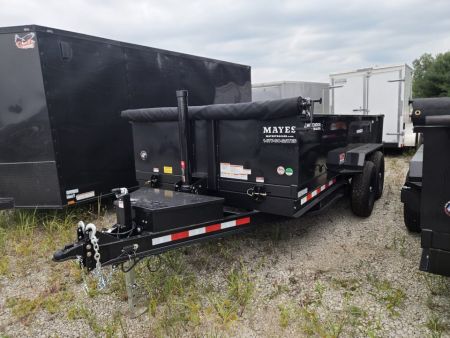 New 2026 Watchdog Trailers WD-14TA7 Dump Trailer 83X14 TA TELESCOPIC W/ 24  SIDES (GVW:14000) BLACK