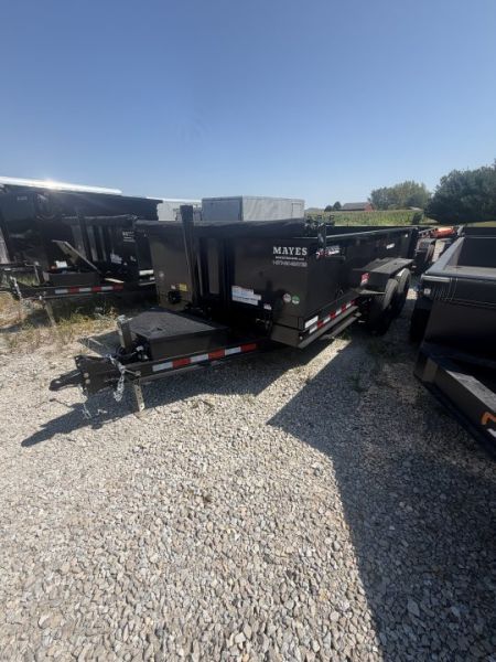 New 2026 Watchdog Trailers WD-14TA7 Dump Trailer 83X14 TA TELESCOPIC W/ 24  SIDES (GVW:14000) BLACK