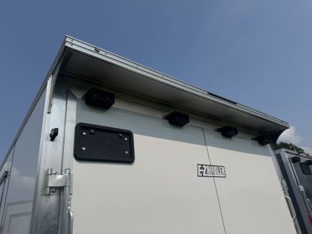 New 2027 E-Z Hauler EZEC8.5X24CH XLT PRO Car Hauler 71 SERIES, 7 FOOT 1 INCH INTERIOR HEIGHT, ELITE ESCAPE DOOR, .080 POLY SIDES, REAR CANOPY, FREE ALUMINUM WHEEL UPGRADE