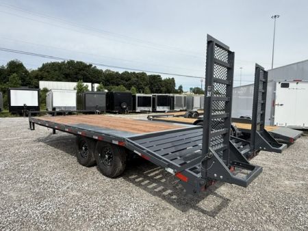 New Lamar Deck-Over 102x20 14K W/ 4' Dovetail & Stand Up Ramps