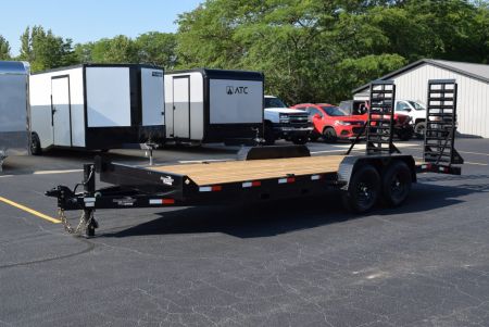 New BND Trailers 7x20 14K Equipment Trailer with Fork Holders