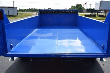 New GRIFFIN 7x14 14K DUMP TRAILER w/ TELESCOPING CYLINDER BLUE