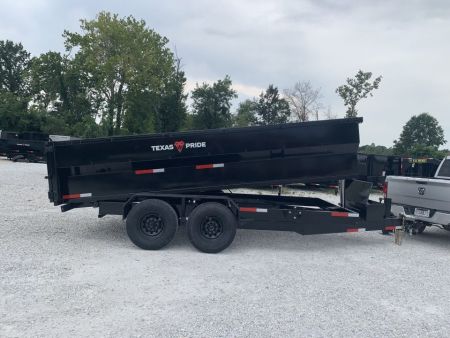 New 2026 Texas Pride Trailers 7x16x3 TA, 16K Axles Dump Trailer