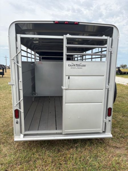 New 2026 Calico 6x16 Tandem 7K GN Stock Trailer W/ 1 Cut Gate