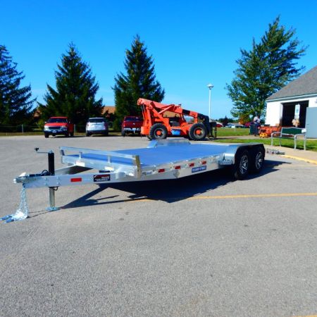 New 2026 Sure-Trac 7 x 20 (18+2) Aluminum Wood Deck Car Hauler Car Hauler