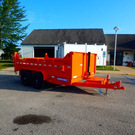 New 2027 Sure-Trac 7 X 12 HD Low Profile Telescopic Dump 12K Dump Trailer