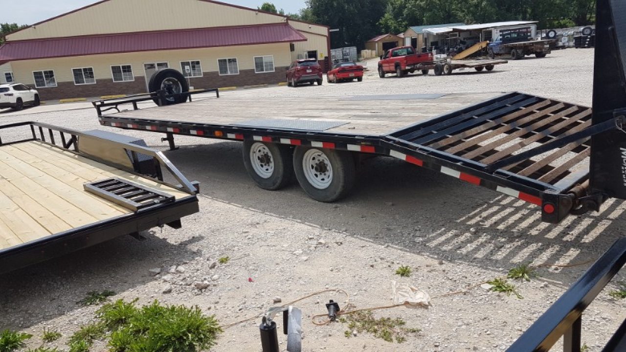 Used 2020 PJ Trailers 8.5x24 Deckover Equipment Trailer — 14,000 lb GVWR