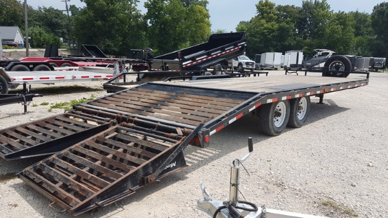 Used 2020 PJ Trailers 8.5x24 Deckover Equipment Trailer — 14,000 lb GVWR