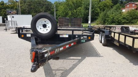 Used 2020 PJ Trailers 8.5x24 Deckover Equipment Trailer — 14,000 lb GVWR