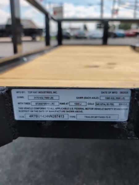 New 2027 TOP HAT TRAILERS 14x83 MP Utility Trailer
