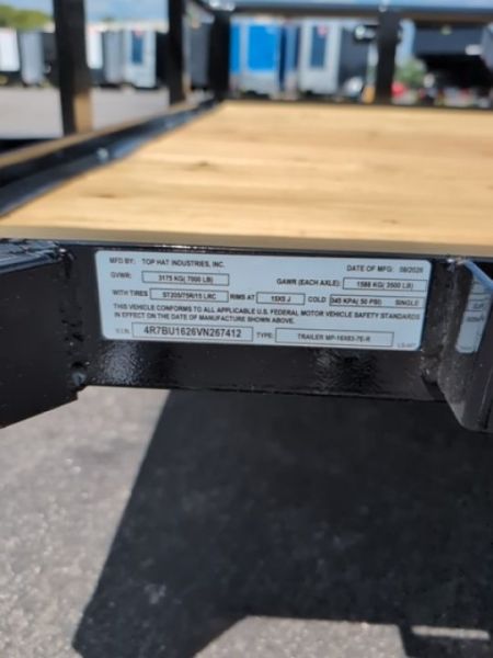 New 2027 Top Hat Trailers 7x16 MP Utility Trailer Utility Trailer
