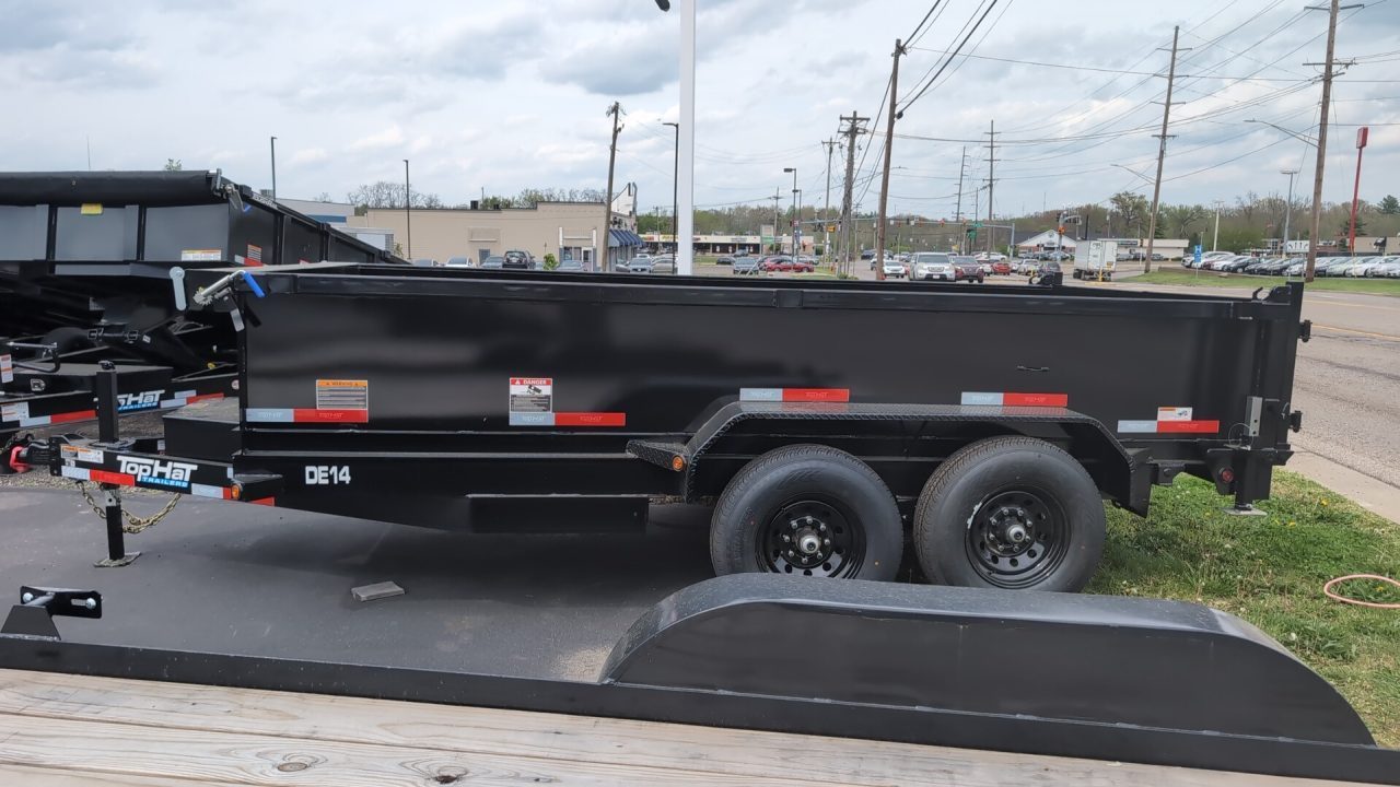 New 2026 Top Hat Trailers Channel Frame Economy Dump 14K 7X14 DE14 Dump Trailer