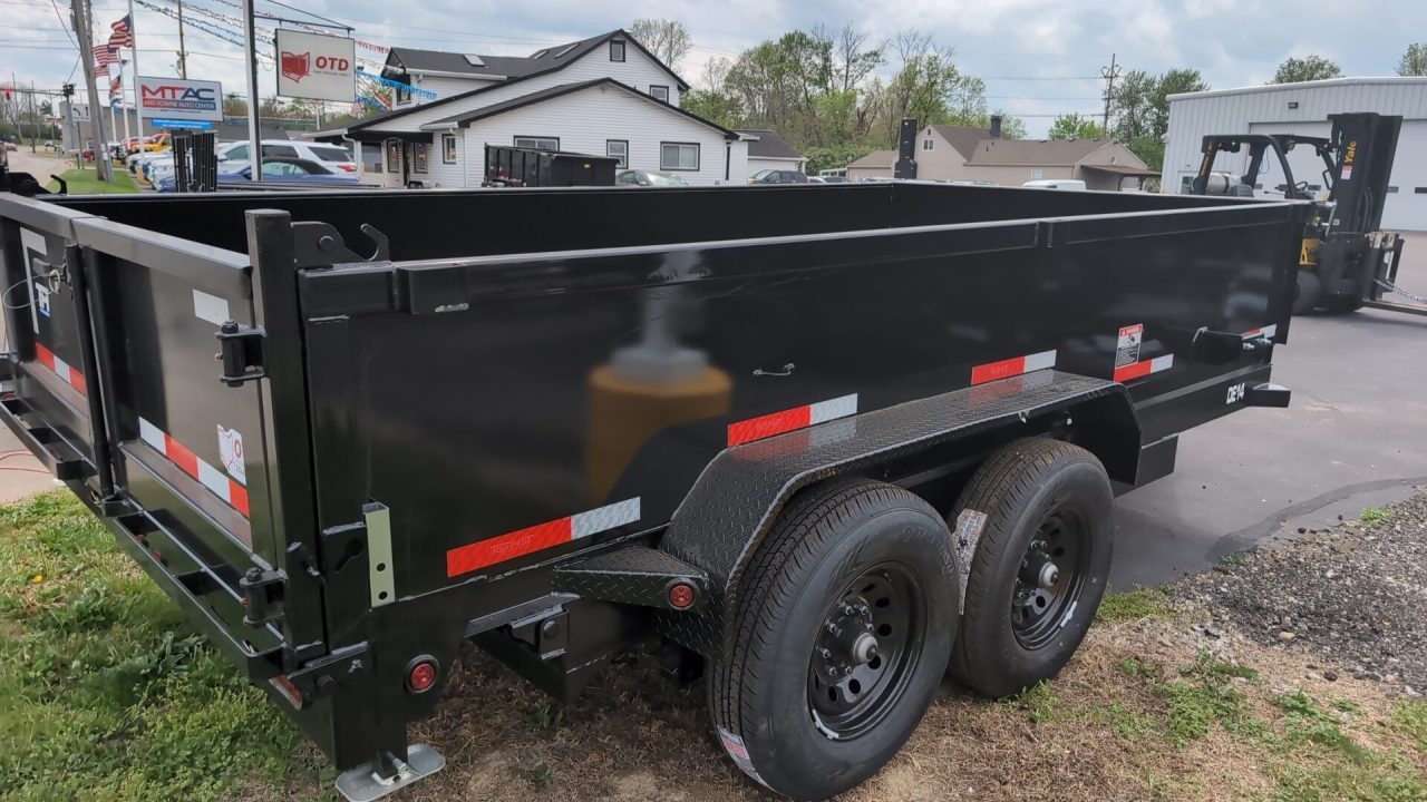 New 2026 Top Hat Trailers Channel Frame Economy Dump 14K 7X14 DE14 Dump Trailer
