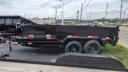 New 2026 Top Hat Trailers Channel Frame Economy Dump 14K 7X14 DE14 Dump Trailer