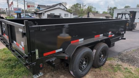 New 2026 Top Hat Trailers Channel Frame Economy Dump 14K 7X14 DE14 Dump Trailer