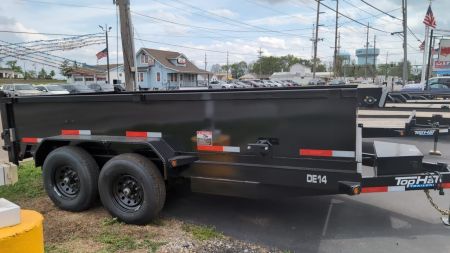 New 2026 Top Hat Trailers Channel Frame Economy Dump 14K 7X14 DE14 Dump Trailer