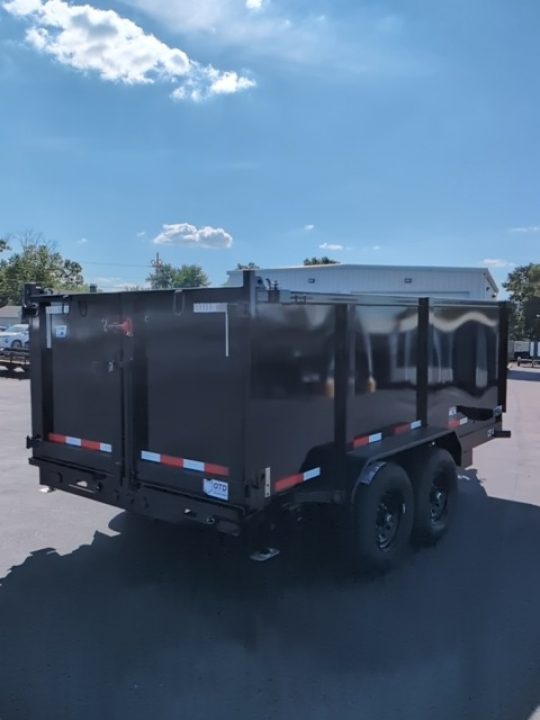 New 2027 Top Hat Trailers Channel Frame Economy Dump 14K 7X14 DE14 Dump Trailer
