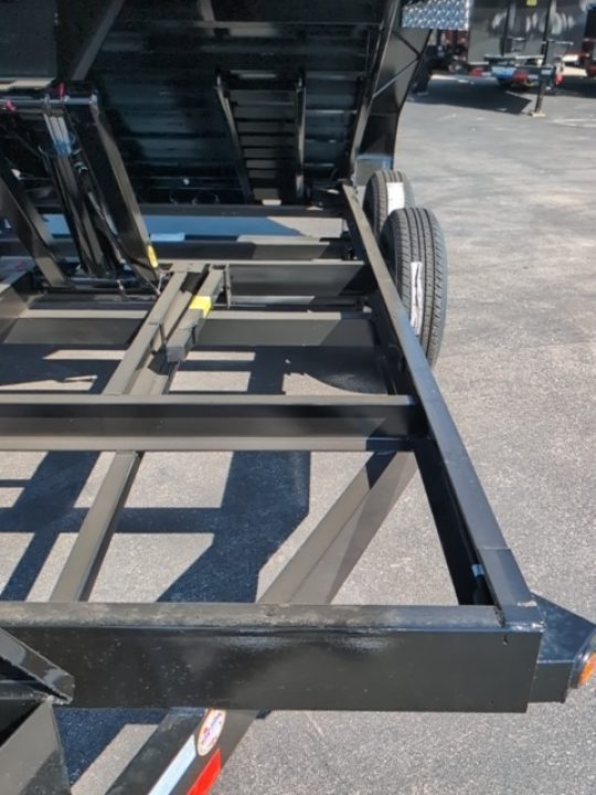 New 2027 Top Hat Trailers Channel Frame Economy Dump 14K 7X14 DE14 Dump Trailer