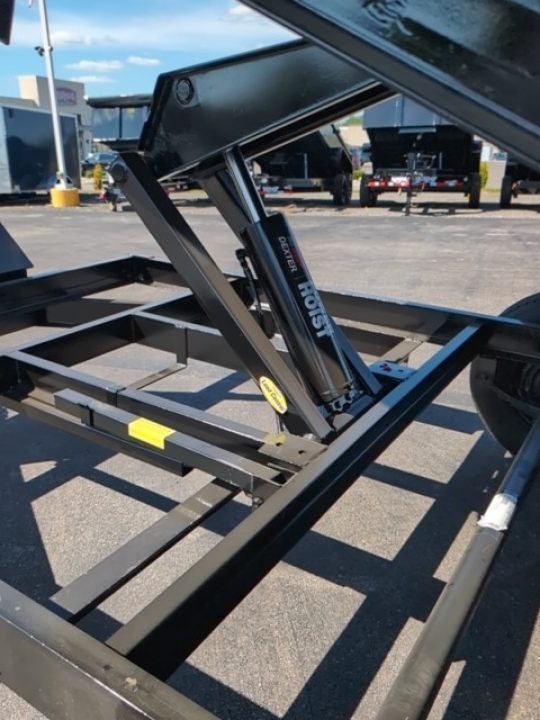 New 2027 Top Hat Trailers Channel Frame Economy Dump 14K 7X14 DE14 Dump Trailer