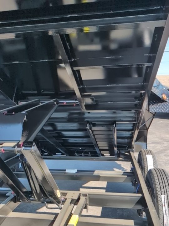 New 2027 Top Hat Trailers Channel Frame Economy Dump 14K 7X14 DE14 Dump Trailer