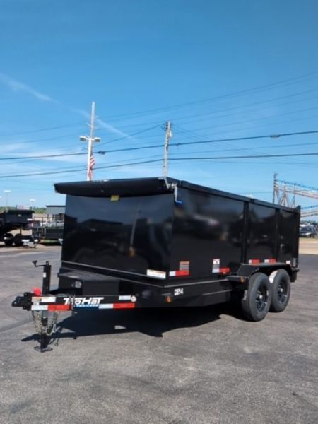 New 2027 Top Hat Trailers Channel Frame Economy Dump 14K 14 x 83 DE14 Dump Trailer