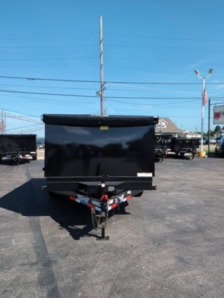 New 2027 Top Hat Trailers Channel Frame Economy Dump 14K 7X14 DE14 Dump Trailer