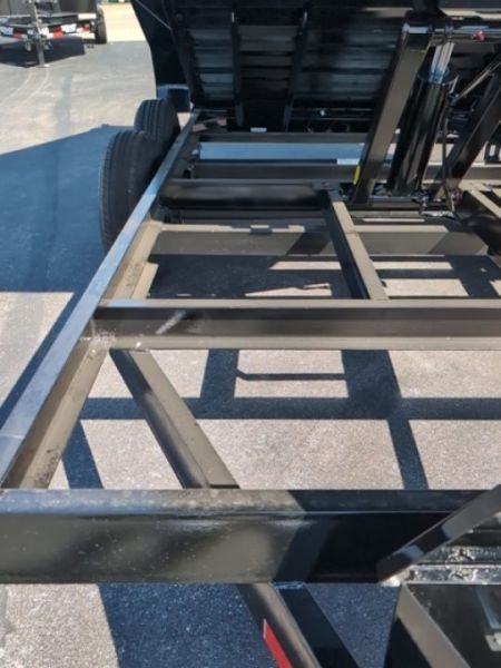 New 2027 Top Hat Trailers Channel Frame Economy Dump 14K 7X14 DE14 Dump Trailer