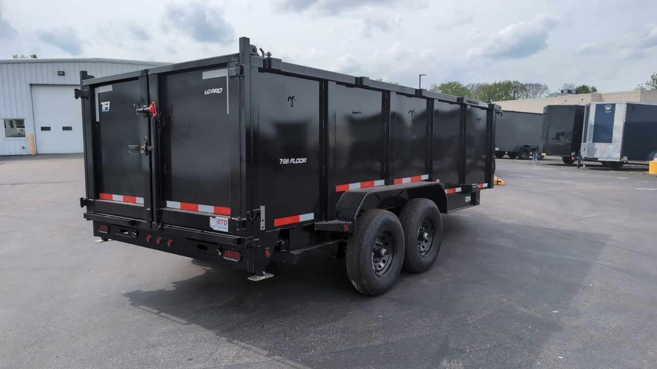 New 2026 Top Hat Trailers Low Profile Dump 140 14K 7X16 DX14 Dump Trailer