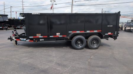 New 2026 Top Hat Trailers Low Profile Dump 140 14K 7X16 DX14 Dump Trailer