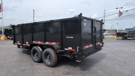 New 2026 Top Hat Trailers Low Profile Dump 140 14K 7X16 DX14 Dump Trailer